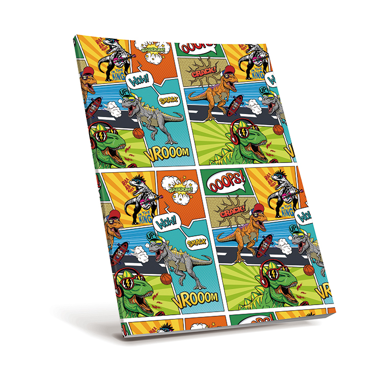 Selfadhesive Book Cover Dinosaurs Design