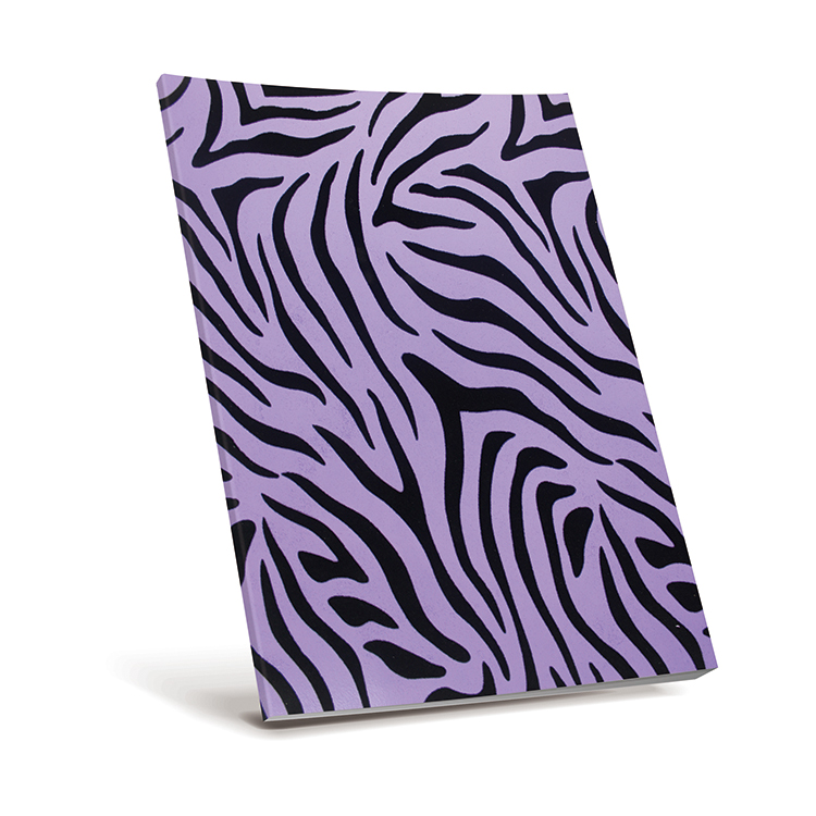 Selfadhesive Book Cover Flocked Zebra