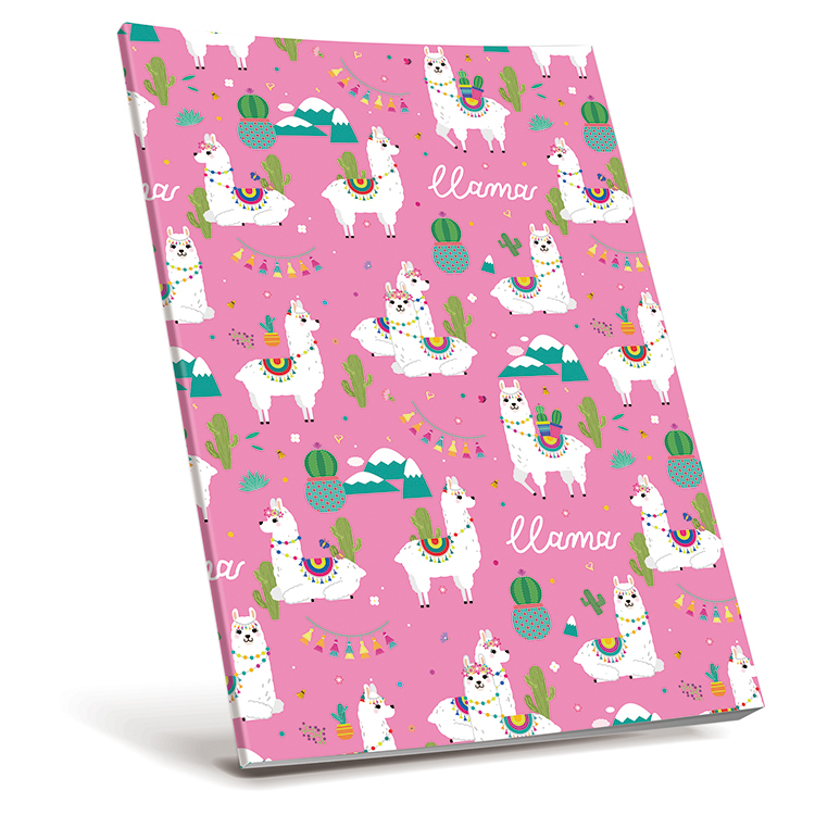 Self-adhesive Book Cover Llama