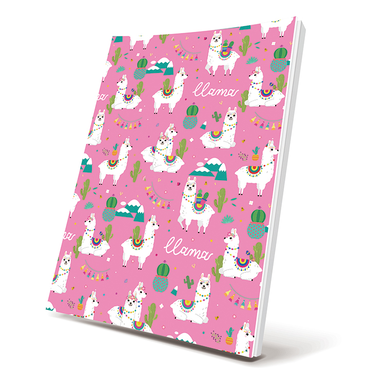 Self-adhesive Book Cover Llama