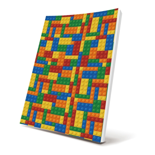Self-adhesive Book Cover Retro Blocks