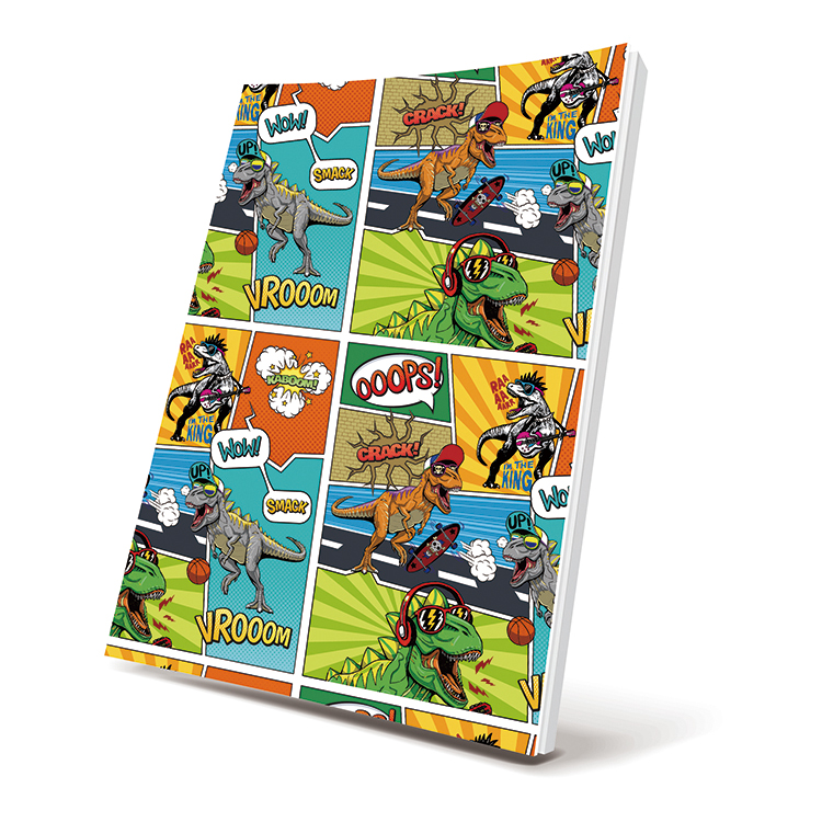 Selfadhesive Book Cover Dinosaurs Design