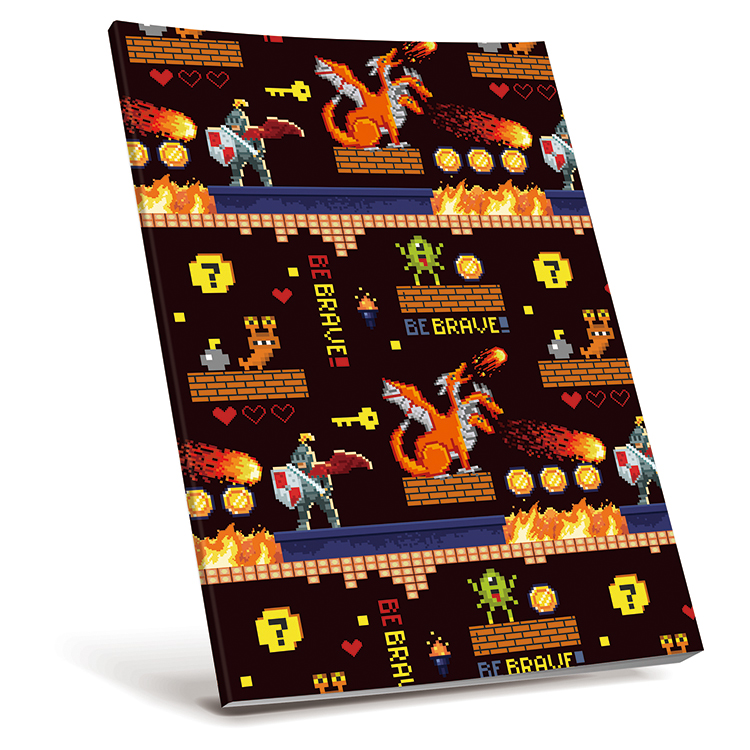 Selfadhesive Book Cover PixelArt Game