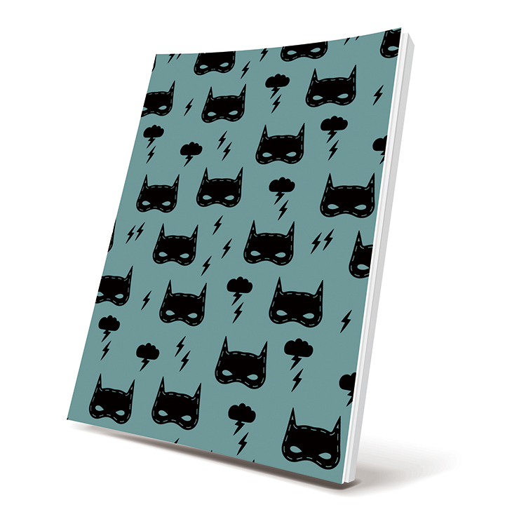 Selfadhesive Book Cover Flocked Superhero