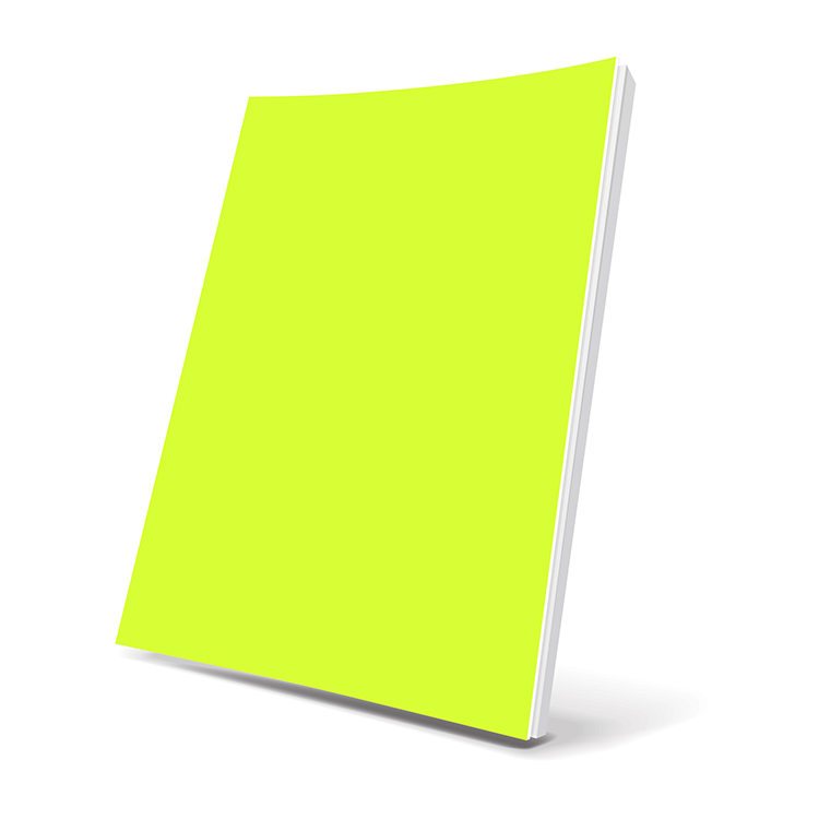 Selfadhesive Book Cover NEON Yellow