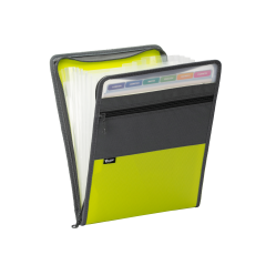Vertical Expanding File Folders, 13-Pocket, A4, Zipact