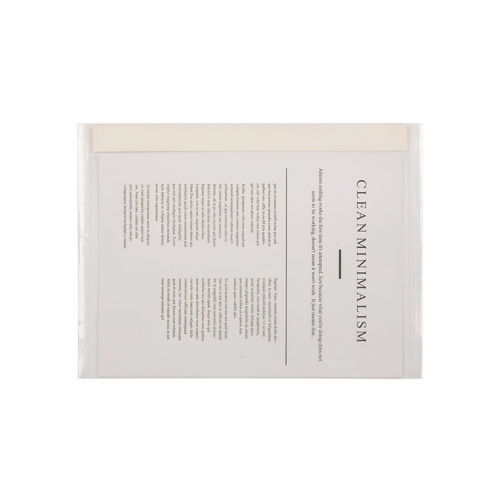 A4 clear project file jacket