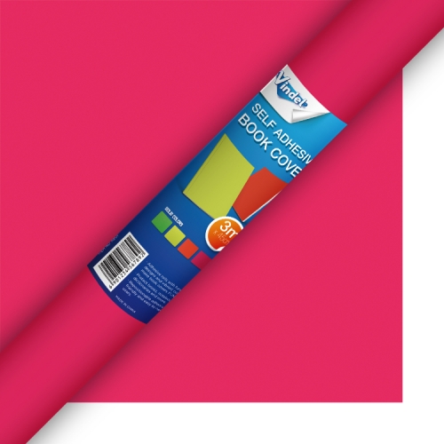 Selfadhesive Book Cover NEON Red
