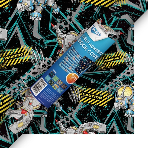Selfadhesive Book Cover Dinosaurs Design
