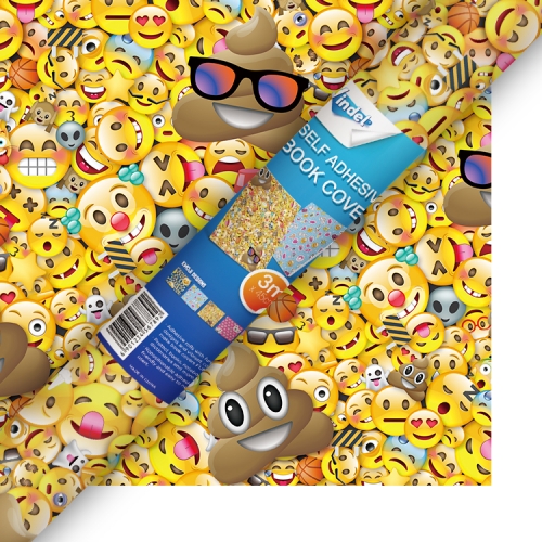 Selfadhesive Book Cover Emoji Poop