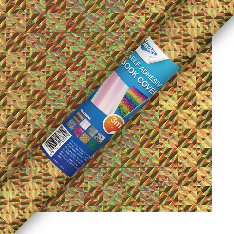 Holographic Selfadhesive Book Cover Rhombus