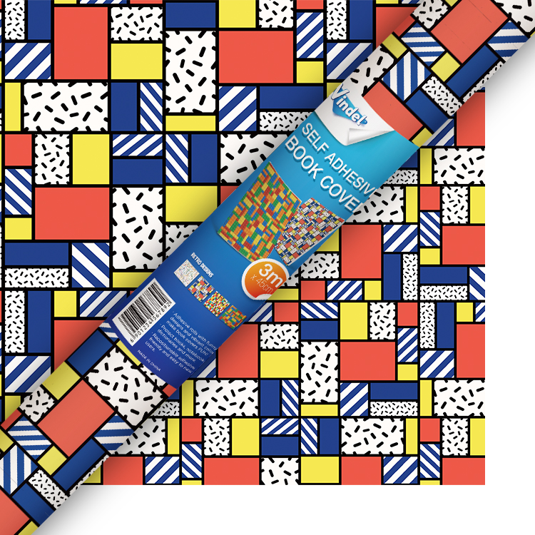 Selfadhesive Book Cover Retro Art