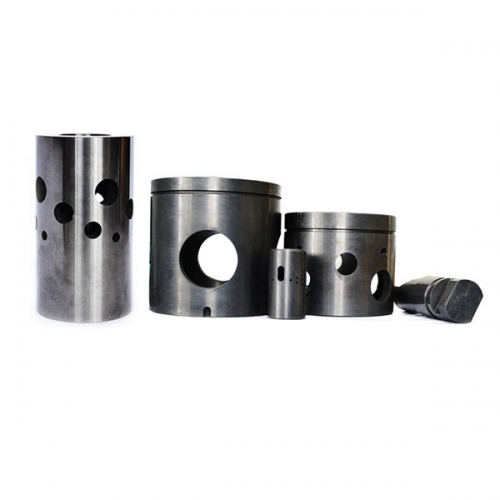Tungsten carbide flow cages for valve parts in oil and gas industry