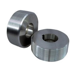 Thread rolling die set for nail rolling machine