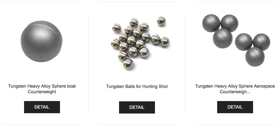 The Types of Tungsten Balls