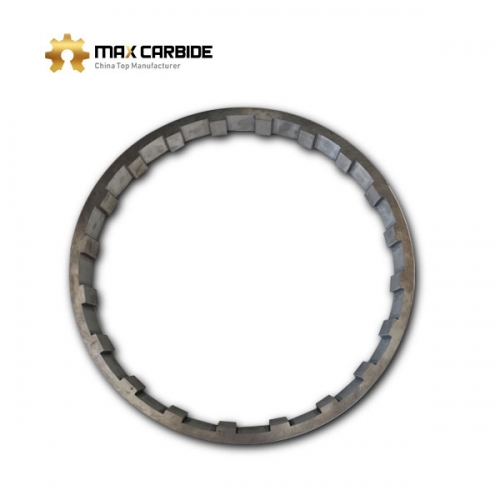 Non standard tungsten carbide ring and carbide pellets for iron powder pressing