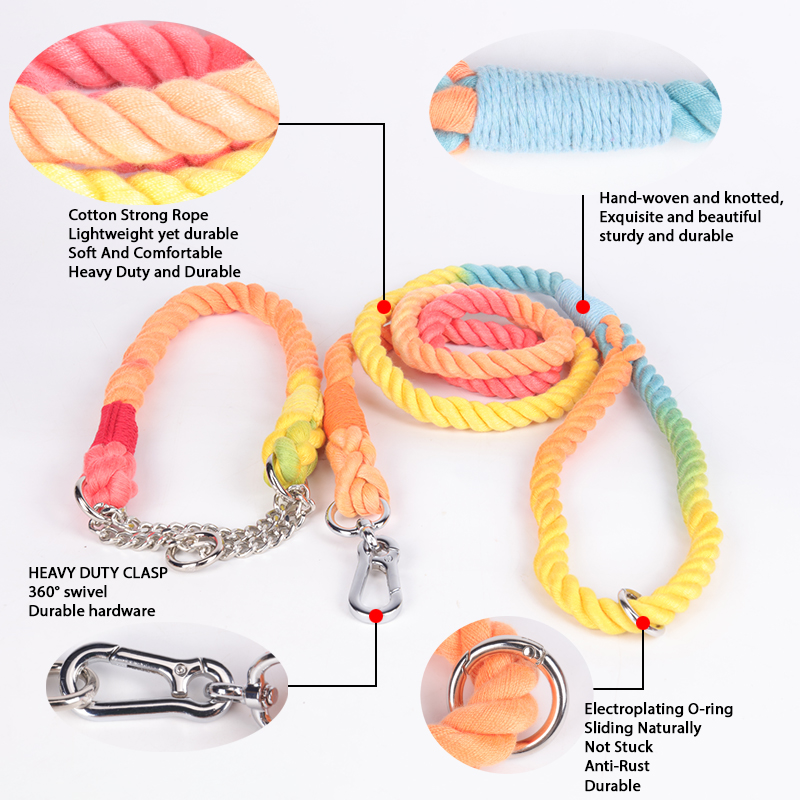 thick braided dog leash