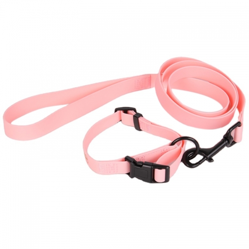 OKEYPETS Soft PVC Pet Collar Leash