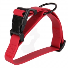 OKEYPETS PVC High Quality Waterproof Material Strong and Durable Red Color Dog Collar