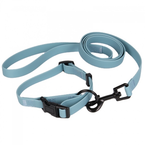 OKEYPETS Wholesale Durable PVC Waterproof Heavy Duty Training Dog Collar and Leash Lead Set