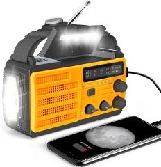 2022 DaringSnail MD-091 8000mAh Emergency Hand Crank Solar Powered Radio with NOAA Weather AlertFlashlight,Cell Phone Charger User Manual