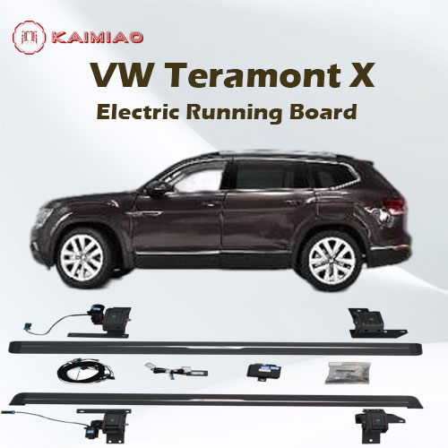 Integrated LED light system high strength die cast aluminum alloy electric powered running board for VW Teramont X