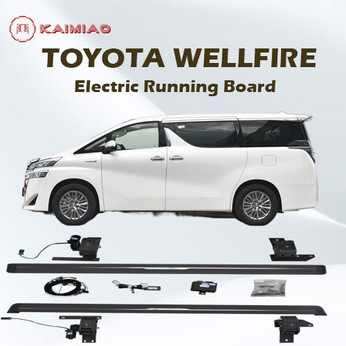 Aluminium automatic scaling electric side step integrated LED lighting kits for Toyota Vellfire