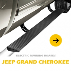 Electric pedal electric running board with streamer light for Jeep Grand Cherokee