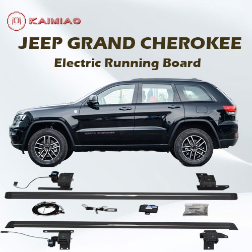 Electric pedal electric running board with streamer light for Jeep Grand Cherokee