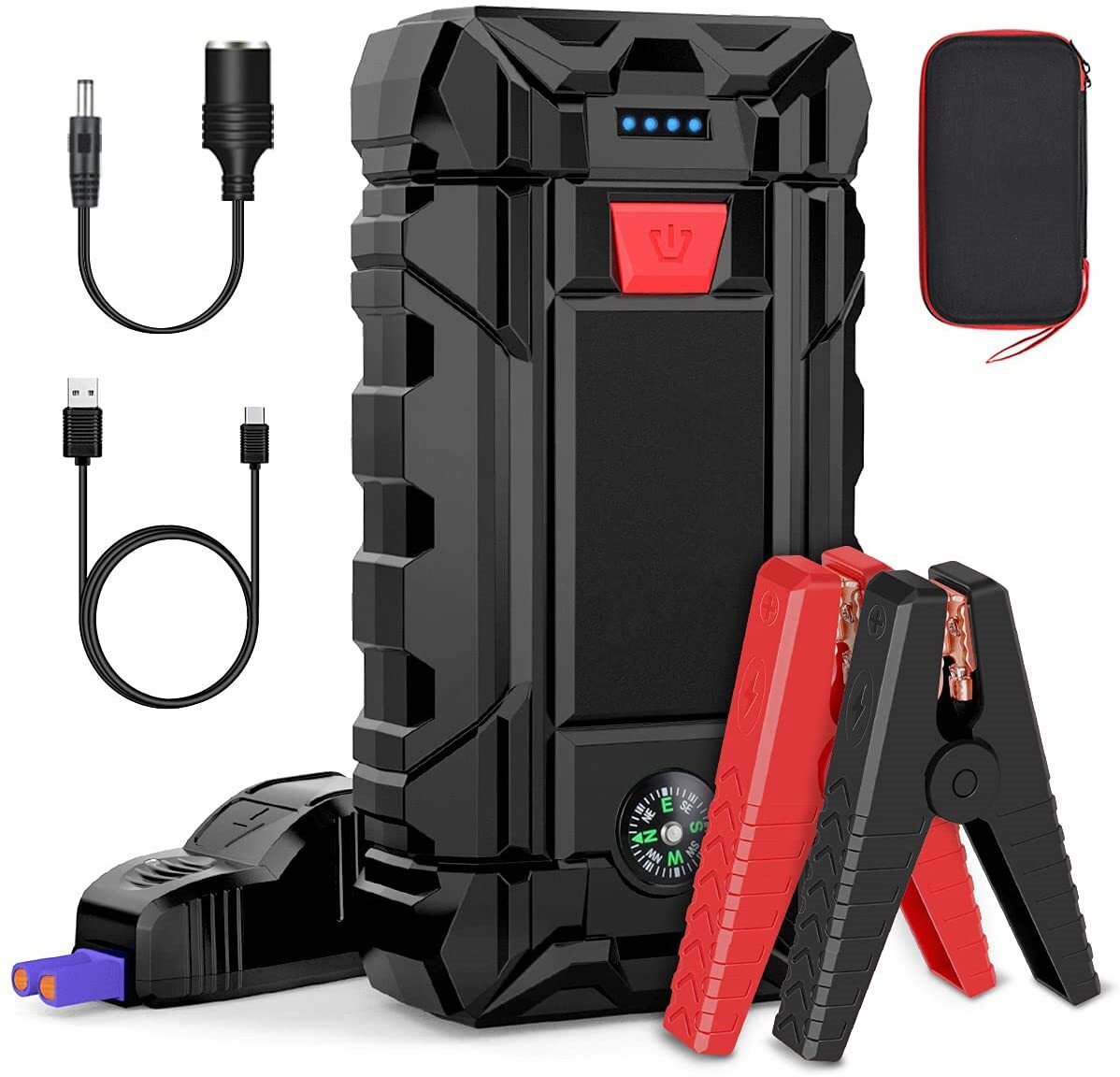 The Best Portable Car Jump Starters for Car emergency emergency start power  supply rescue artifact mobile car large battery backup ignition and  electric,Car Jump Starter