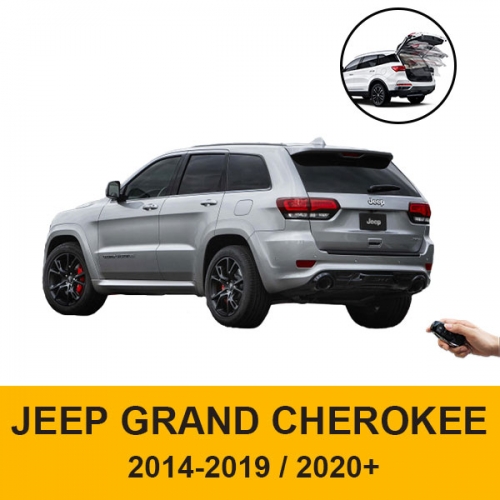 Automotive aftermarked hands free power liftgate with foot sensor for Jeep Grand Cherokee