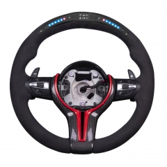 BMW M1 M2 M3 M4 M5 Custom Carbon Fiber Steering Wheel with LED Shift Light