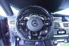 Custom Exclusive Carbon Fiber Steering Wheel with LED Race Digital Display for Mercedes Benz