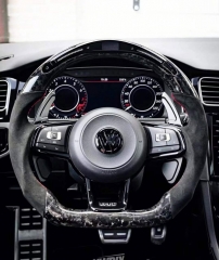 Wholesale Price Sports Volkswagen VW Upgraded and Modified Carbon Fiber Steering Wheel with LED Display Optional