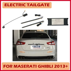 Slow steady quiet foot kick induction Maserati Ghibli hands free electric tailgate lift kit