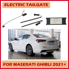 Slow steady quiet foot kick induction Maserati Ghibli hands free electric tailgate lift kit