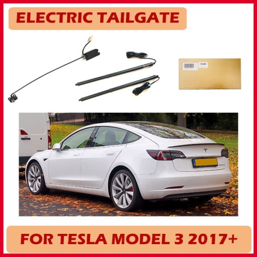 Great anti-pinch electric tailgate car lift retrofitted with kick sensor optional for Tesla Model 3