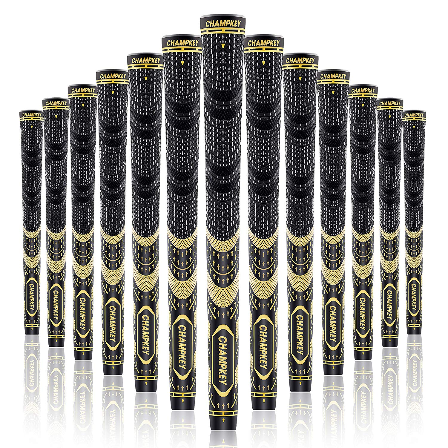 Champkey MCS Golf Grips Set of 13(Free 15 Tapes Included) Large Lower