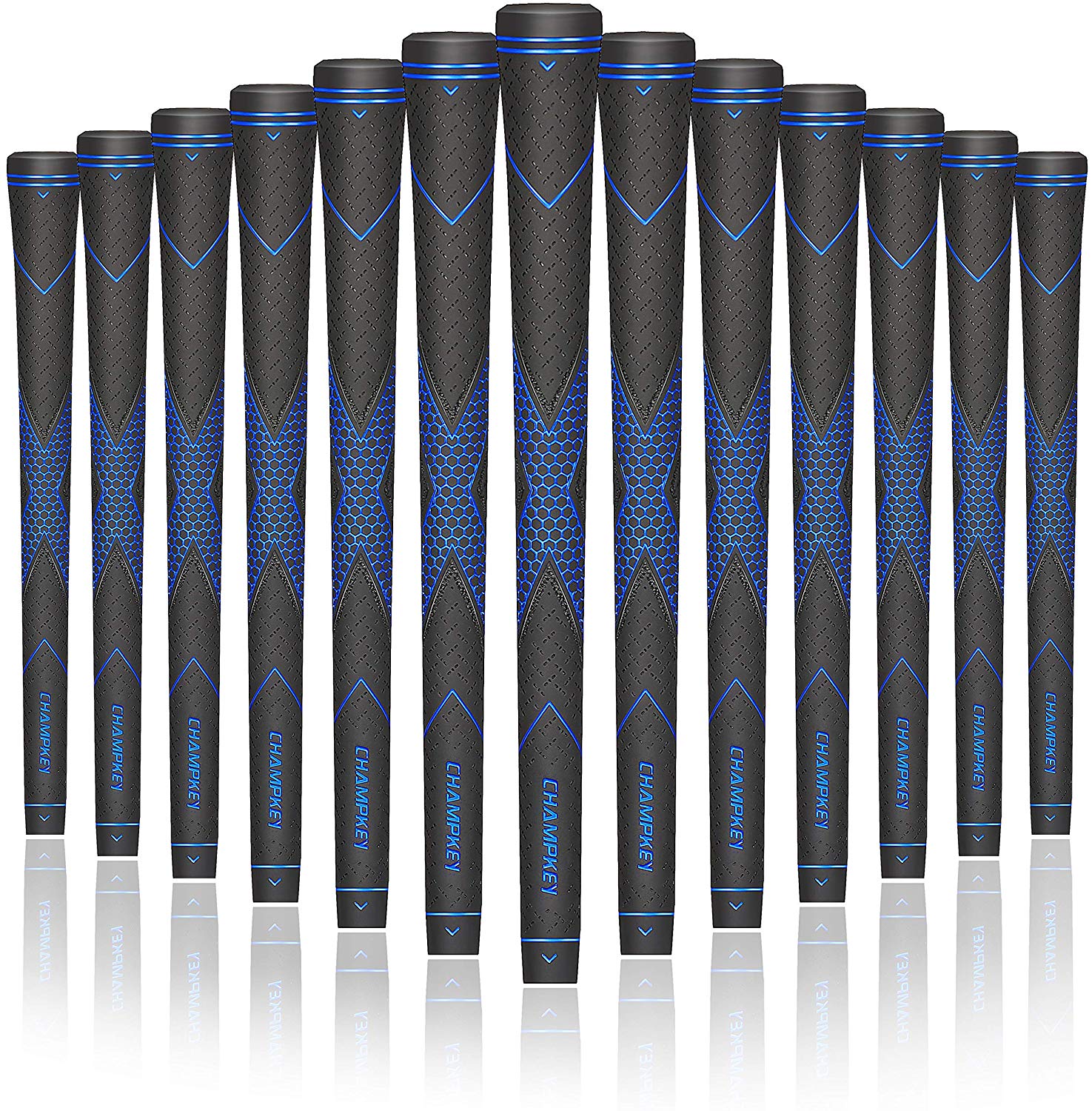 Champkey Traction-X Golf Grips Set of 13-(Free 15 Tapes Included)