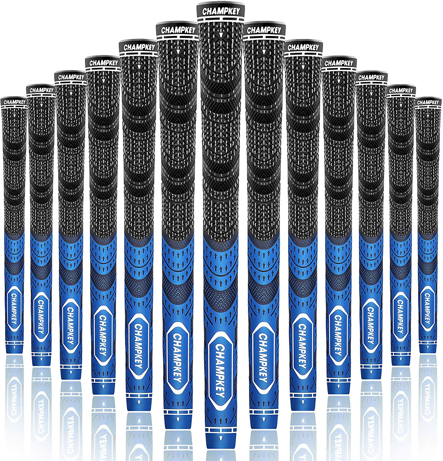 Champkey MCS Golf Grips Set of 13(Free 15 Tapes Included) -Large