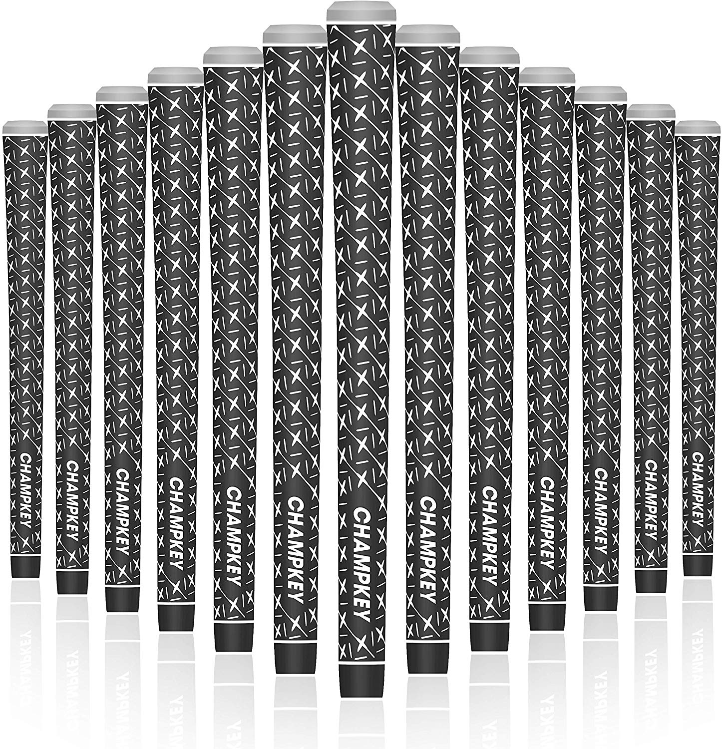Champkey X Rubber Golf Grips Set of 13(All Repair Kits Included