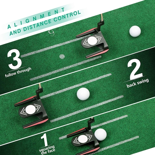 Club Champ Putt N Hazard - Green D'entraînement Golf Avec Drapeau - Vintage 9 Pieds