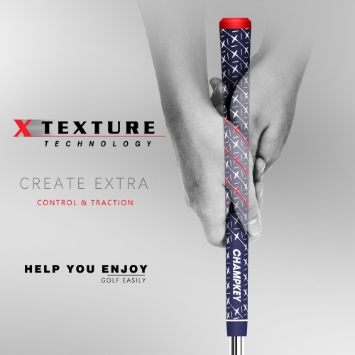 Champkey X Rubber Golf Grips Set of 13 | Come with Solvent, Vise