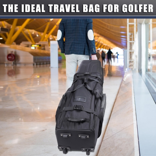 CHAMPKEY Premium Soft-Padded Golf Travel Bag with Anti-Impact