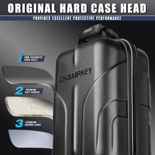 CHAMPKEY Premium Soft-Padded Golf Travel Bag with Anti-Impact