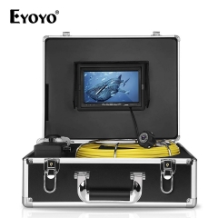 Eyoyo Pipe Pipeline Inspection Camera 30M/98ft Drain Sewer Industrial Endoscope Video Plumbing System with 7 Inch LCD Monitor 1000TVL DVR Recorder Snake Cam (Include 8GB SD Card)