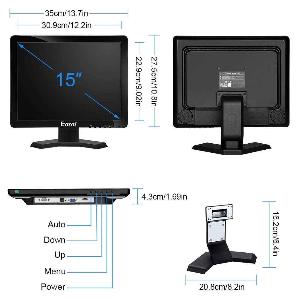 LCD MONITOR, Screen Size (in Inches): 15.6