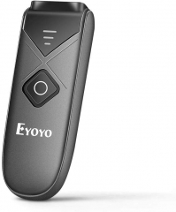 Eyoyo EY-015 Bluetooth Barcode Scanner, Mini Portable Barcode Reader with USB Wired/Bluetooth/ 2.4G Wireless Connection 1D 2D QR PDF417 Data Matrix Image Scanner for iPad, iPhone, Android, Tablets PC