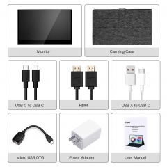 Eyoyo Portable USB C Monitor 13.3 Inch HDMI Second Screen Full HD 1920x1080p IPS Screen Gaming Monitor for Laptop PC Mobile PS4 Xbox One Switch Raspberry pi