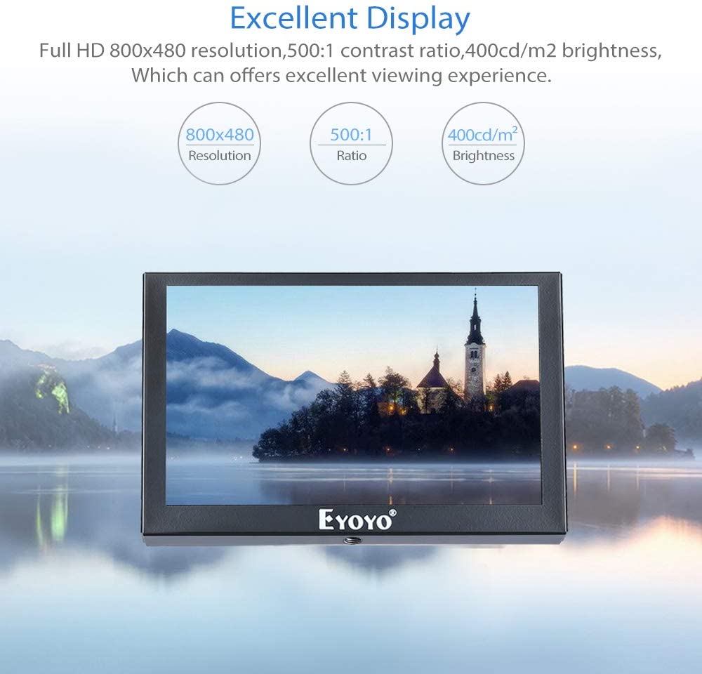 Eyoyo 5 Mini Zebronics Led Monitor Monitor With VGA/BNC Ports, IPS Screen  For Home Security, Fast RearView, Advanced Car Rearview 230428 From Zuo04,  $90.22
